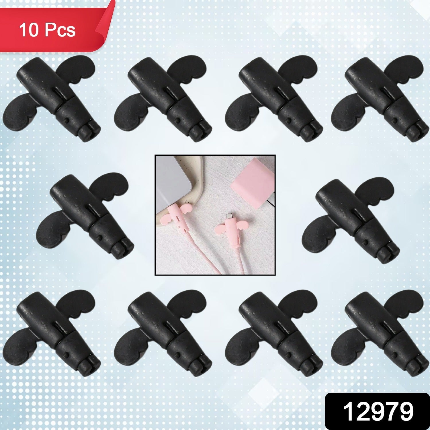 Silicone Data Cable Protector, Angel Data Cable Protective Cover, 2 in 1 Mobile Phone Cord Earphone Cord Saver Storage Tool Silicone Data Cable Protector, Angel Data Cable Protective Cover, 2 in 1 Mobile Phone Cord Earphone Cord Saver Storage Tool